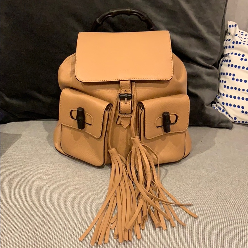 Authentic 💯 Gucci Bamboo Backpack